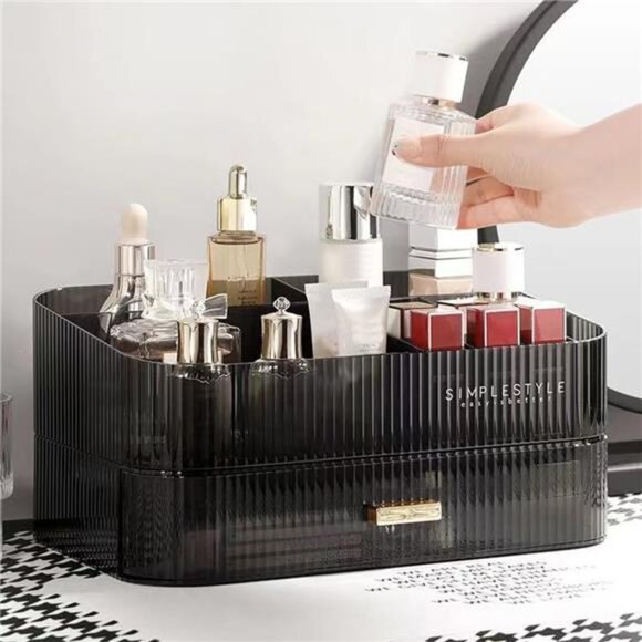 Makeup Organizer with Stackable Drawers, Bathroom Vanity Organizers and Storage - Picture 4 of 7